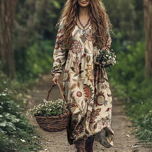 Robe vintage à imprimé floral