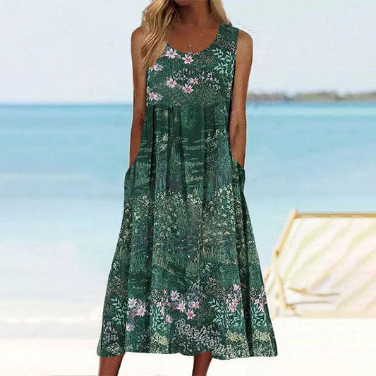 Robe décontractée à imprimé floral