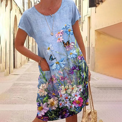 Robe florale décontractée